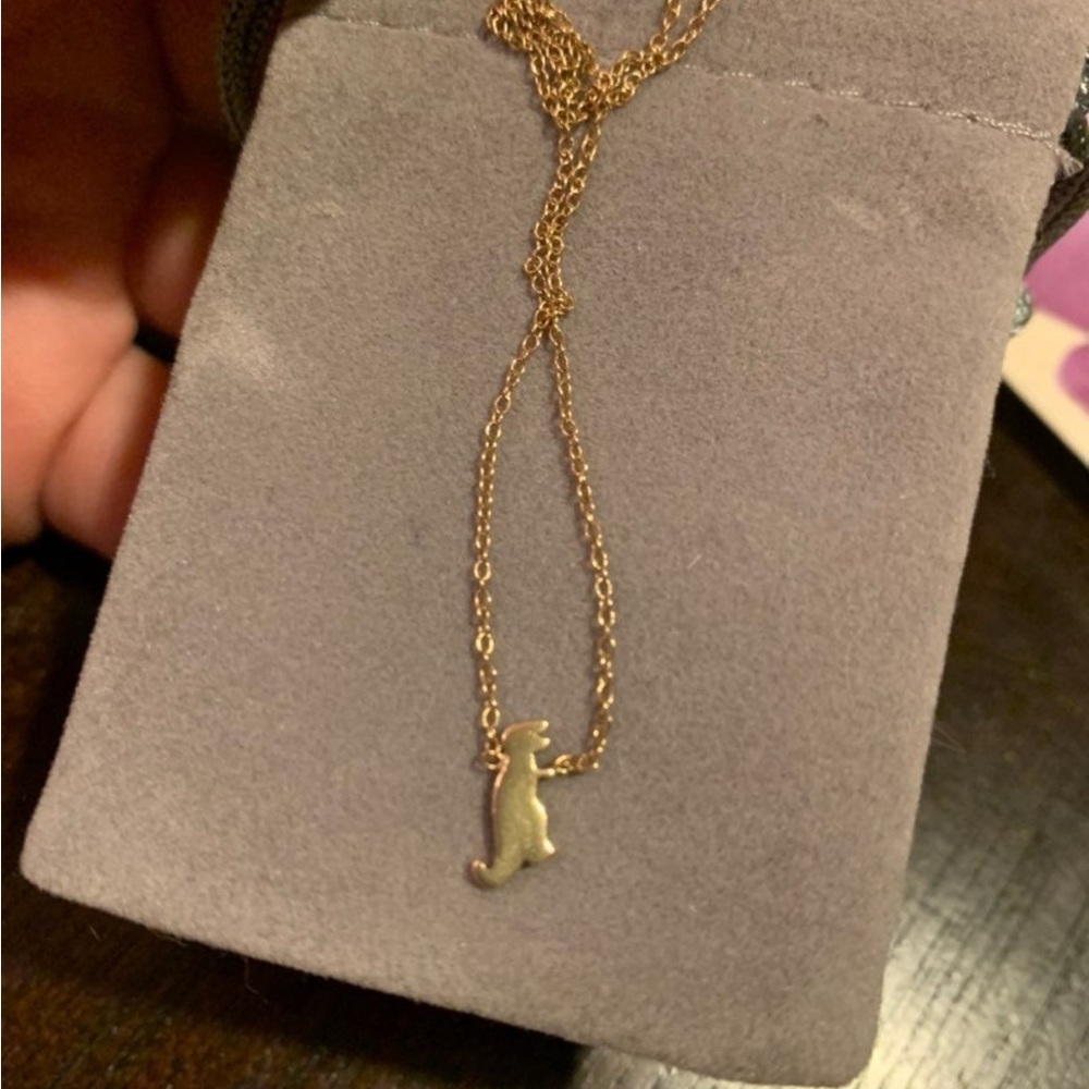 Ariel Gordon 14k Solid Gold Menagerie T Rex Necklace
